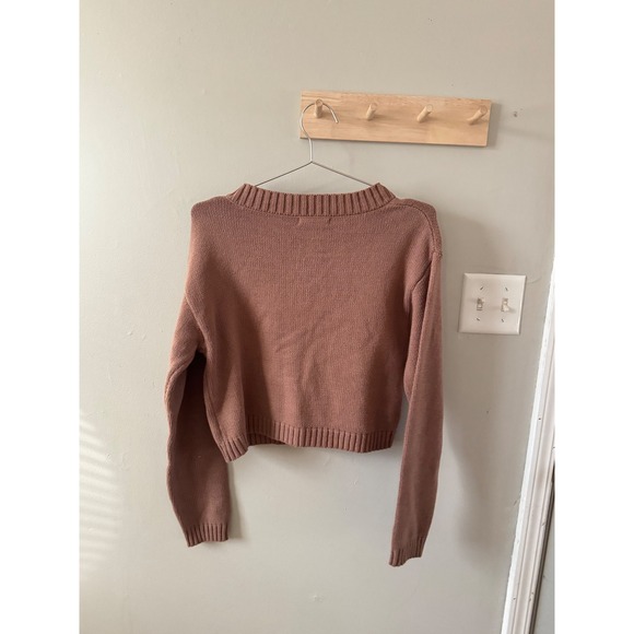 chocolate brown knitted sweater - Picture 5 of 5